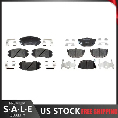 Керамические передние и задние тормозные колодки R-Line для Hyundai Tiburon 2008 2007 2006-2003 годов выпуска - Изображение 1 из 4