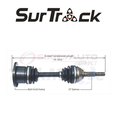 SurTrack CV Axle Shaft for 1991 GMC Syclone 4.3L V6 - Constant Velocity kk - Image 1 of 4
