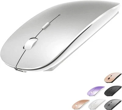 Rechargeable Bluetooth Mouse for MacBook/MacBook air/Pro/iPad, Silver  - Image 1 of 4