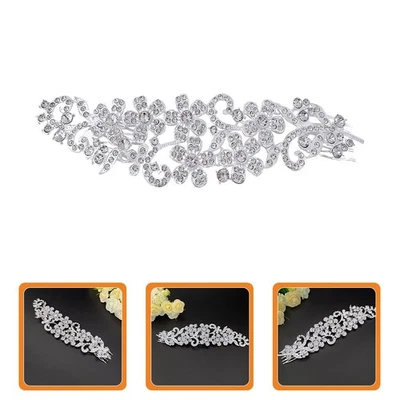  Bride Hair Pettle Sinestone Capelli Rhinestone Pettine Eleganti Accessori per - Immagine 1 di 4