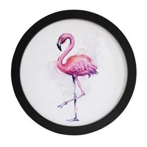 Round Photo Frame Wood Hanging Picture Frames for Home Office Wall Decoration... - Picture 1 of 6
