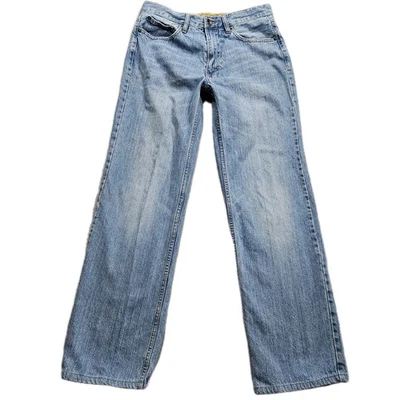 Pantalones de mezclilla rectos relajados Plugg Jeans Co para hombre 30x31 azules vintage lavados tiro medio  Foto 1 de 4