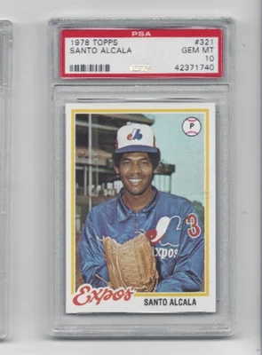 1978 Topps Baseball - Santo Alcala (#321) - PSA 10 (GEM MINT) - Image 1 of 2