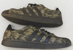 ADIDAS Trainers Sneakers Size 44 Camouflage Military Combat Pattern Green Black - Picture 1 of 19