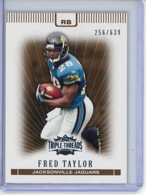 2007 Topps Triple Threads - #51 Fred Taylor Sepia /639 Jacksonville Jaguars - Image 1 of 2