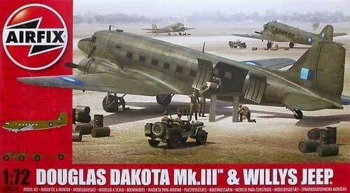 Airfix A09008 Douglas Dakota Mk.III e Willys Jeep 1/72 - Immagine 1 di 1