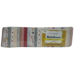 Rainbows 40 x 2 1/2" Strips 44" Long by Victorian Textiles (#61) - Imagen 1 de 2
