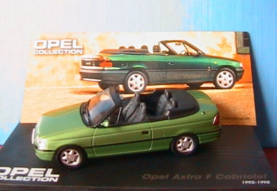 Opel Astra F Cabrio 1992 1998 Ixo 1/43 Altaya Verde Eaglemoss Roadster Pelo D' - Immagine 1 di 1