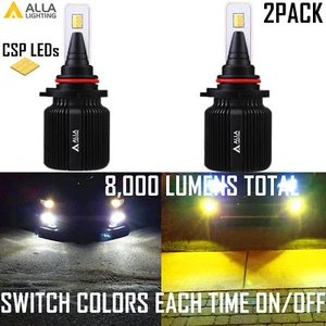Alla Bi-LED 9005 Daytime Running Light|DRL|Headlight Bulb High Beam White YELLOW - Picture 1 of 7
