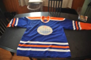 Edmonton oilers hockey team jersey mens /homme medium # 2 maska ultrafil vintage - Picture 1 of 17