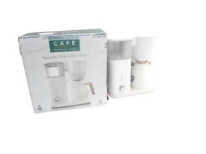 Cafe Specialty Drip Coffee Maker, Distinct By Design C7CDAAS4PW3, 10 Cup, White, - Picture 1 of 10