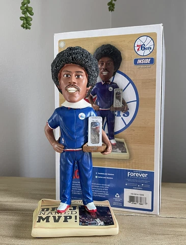 JULIUS ERVING Philadelphia 76ers Sixers NBA League MVP Trophy Bobblehead NIB! Cover