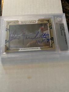 2014 Leaf History of Football Gino Marchetti corte firma. - Imagen 1 de 1