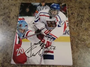 MICHAEL FROLIK SIGNED 8X10 GLOSSY PHOTO CALGARY FLAMES BUFFALO SABRES (B) - Picture 1 of 2