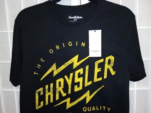 NEW ~ Chrysler Graphic T-Shirt Black, Size Medium, Car Collector - Picture 1 of 4