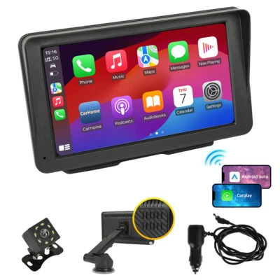 7" Touch Screen Car Radio CarPlay A*pple Android Auto Bluetooth Portable Stereo - Image 1 of 4
