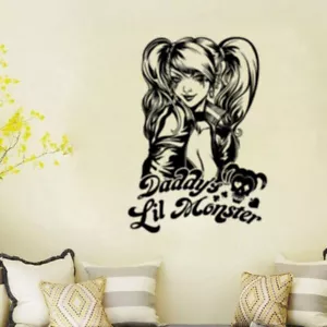 Harley Quinn Large Suicide Squad Wandkunst Aufkleber/Aufkleber 58 x 82 cm - Bild 1 von 4