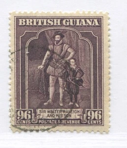 British Guiana  KGVI 1944 96 cents perf 12 1/2 by 13 1/2 used - Picture 1 of 1