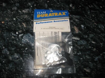Vintage RC Duratrax F1 Indy Adjustable Wing Mount Set Tall  Black DTXC2483 - Image 1 of 2