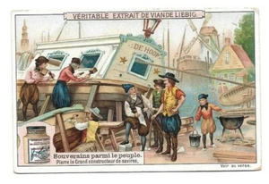 Pierre le Grand - Constructeur de navires -- Chromo Liebig - Trade card - Picture 1 of 2