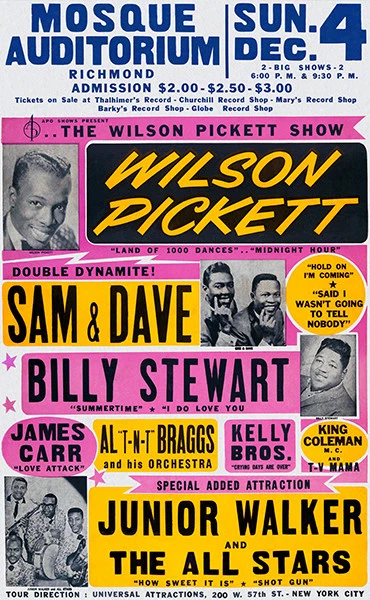 Wilson Pickett - Sam & Dave - Mezquita Auditorio - 1966 - Póster Foto 1 de 1