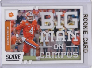 ¡Tarjeta de novato de fútbol americano DeShaun Watson Clemson Tigers 2017 puntuación BIG MAN ON CAMPUS! - Imagen 1 de 2