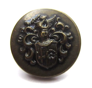 VINTAGE Shank Button Pegasus w/ Sword On Armor Shield Design 3/4" - Picture 1 of 4