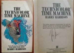 C1 Harry HARRISON - TECHNICOLOR TIME MACHINE Berkley 1968 Envoi DEDICACE Signed - Imagen 1 de 1