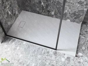 Brodzik Brodzik Prysznic 130 x 90 Prostokąt Płaski Efekt kamienia Syfon GRATIS - Zdjęcie 1 z 9