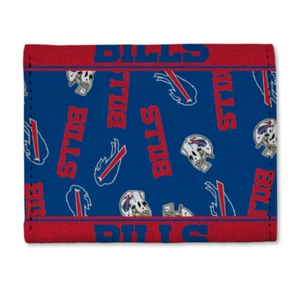 Buffalo Bills NFL Canvas Crest Tri-Fold Wallet Brand New - Picture 1 of 1