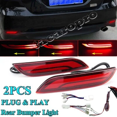 Luces antiniebla LED para parachoques trasero Toyota Camry 2018-2021 señal de freno trasero EE. UU. Foto 1 de 4