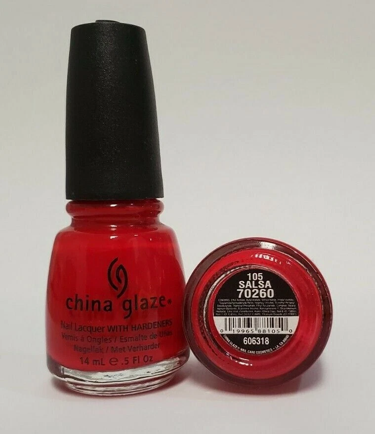 China Glaze Nail Polish Lacquer 70260 Salsa 0.5oz