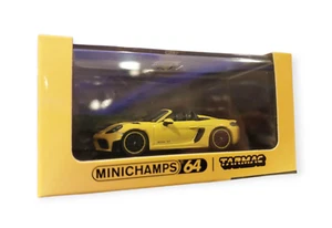 Minichamps x Tarmac Works Porsche 718 Spyder RS Racing Yellow - Picture 1 of 1