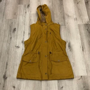 Love Tree Women’s Large Faux Fur Lined Anorak Hooded Vest Jacket NWT - Picture 1 of 7