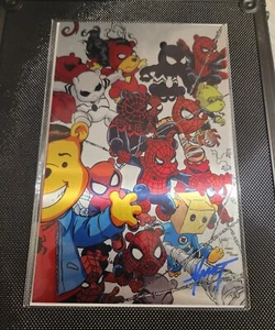 Do You Pooh - Poohverse METAL Signed By MARAT MYCHAELS Spiderverse 5/6 - Picture 1 of 3