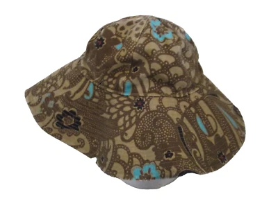 Sombrero de cubo GAP para mujer M/L bronceado floral algodón playa verano casa jardín Foto 1 de 4