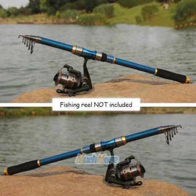 2.1m Carbon Telescope Fishing Rod Travel Sea/River Spinning Pole-Smart Anglers - Image 1 of 4