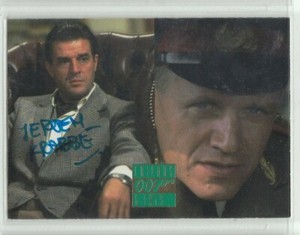 JEROEN KRABBE 007 JAMES BOND GEN KOSKOV LIVING DAYLIGHTS 2 SIGNED TRADING CARD 