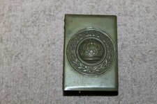 Original WW1 German Army Soldier's Brass "Gott Mit Uns" Match Safe