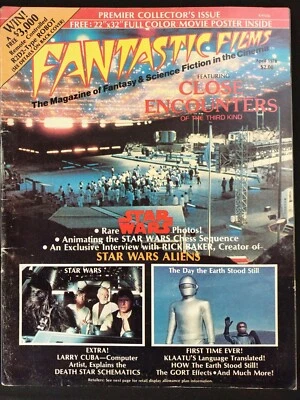Fantastic Films Fantasy & Science Fiction Magazine #1 April 1978 W/ Poster - Изображение 1 из 2