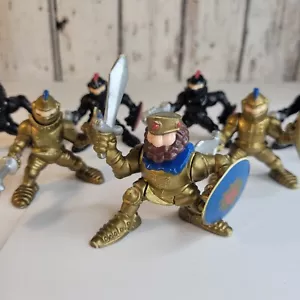 1994 Fisher Price Great Adventure Gold & Black King & Knights Konvolut 7 Figuren - Bild 1 von 10