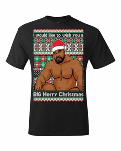 Ugly Christmas Sweater T-SHIRT | ‘Wood Sitting On a Bed’ | Funny Christmas Gift! - Picture 1 of 4