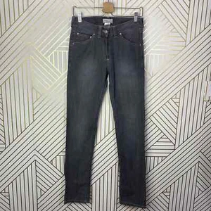 Isabel Marant Etoile Gray Denim Contrast Stitch Skinny Jeans Size 0 / US 2 - Bild 1 von 12