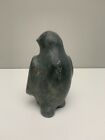Vintage Rick Seeganna Inuit Stone Penguin Bird Carving