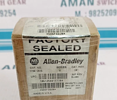 Modulo di ingresso Allen-Bradley 1794-IB16 {NUOVO SIGILLATO IN FABBRICA } - Immagine 1 di 3