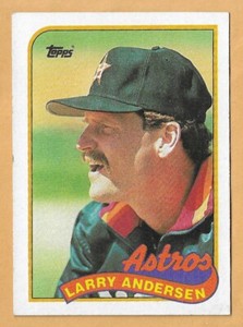 LARRY ANDERSEN HOUSTON ASTROS #24 - TOPPS NM-MT 1989