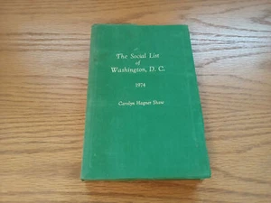 The Social List Of Washington And Social Precedence In Washington 1974 - Picture 1 of 10
