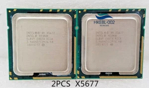 2PCS Intel Xeon X5677 SLBV9 3.46GHz Quad Core 12M LGA-1366 Server CPU Processor - Picture 1 of 2