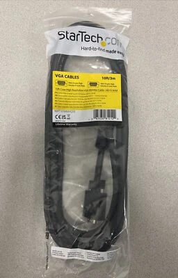 StarTech.com 10ft Coax High Res Monitor VGA Cable HD15 M/M (MXT101MMHQ10) - Image 1 of 2