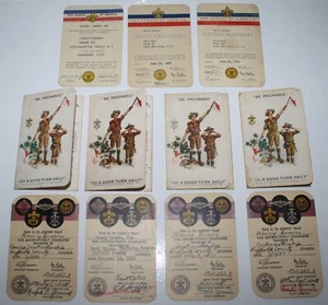 ¿Familia 21? Tarjetas Boy Scout, Cub Scout * 1931 - 66. E. Moriches, NY. Entrenamiento. - Imagen 1 de 22
